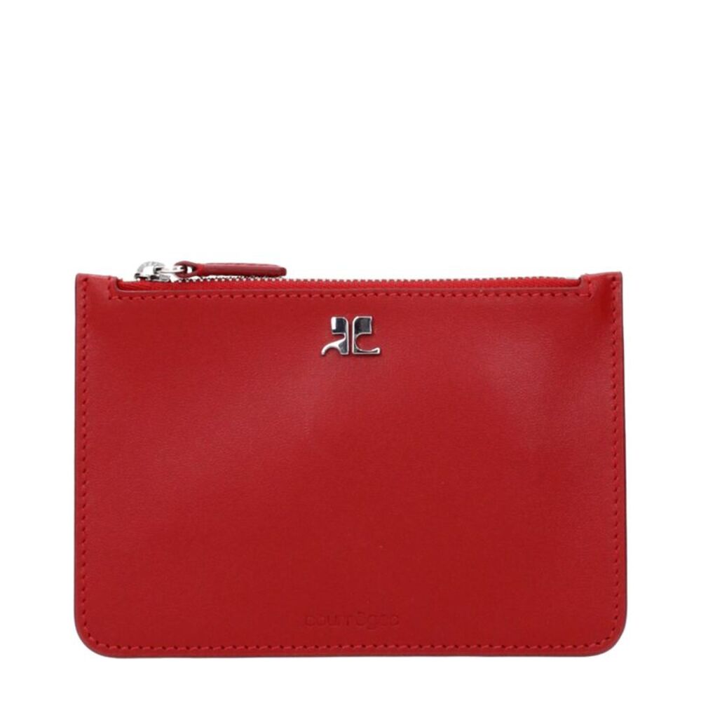 Courrèges Red Leather Women's Wallet
